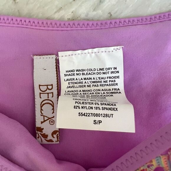 Becca Reveal Coastal Hipster Bikini Bottoms in Orchid size S NWOT - Picture 6 of 7